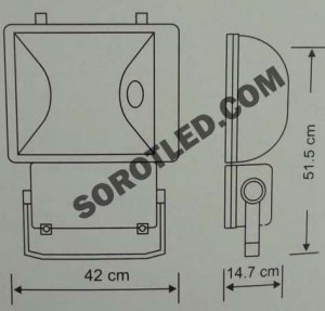 KAP Lampu Sorot MHL-01 HPT-T 400watt Zetalux